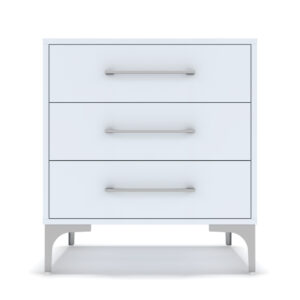 The Zuri 3 Drawer Pedestal White